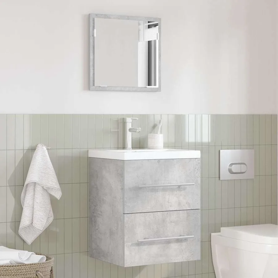 Ensemble de mobilier de salle de bain Gris 41 x 38,5 x 48 cm - 4