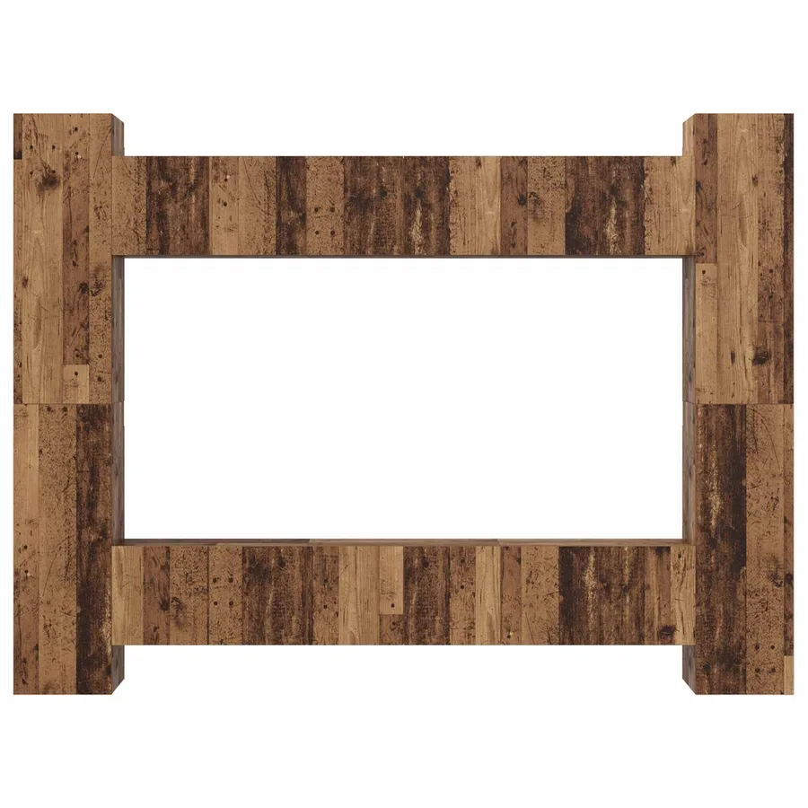 Ensemble meuble TV 10 pcs Bois Ancien 30,5 x 30 x 90 cm - 7