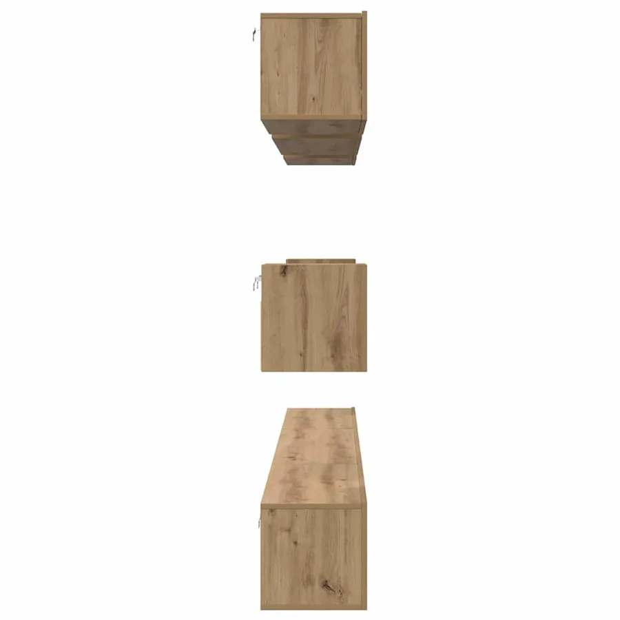 Ensemble meuble TV 8 pcs Chêne artisanal Bois d'ingénierie - 10