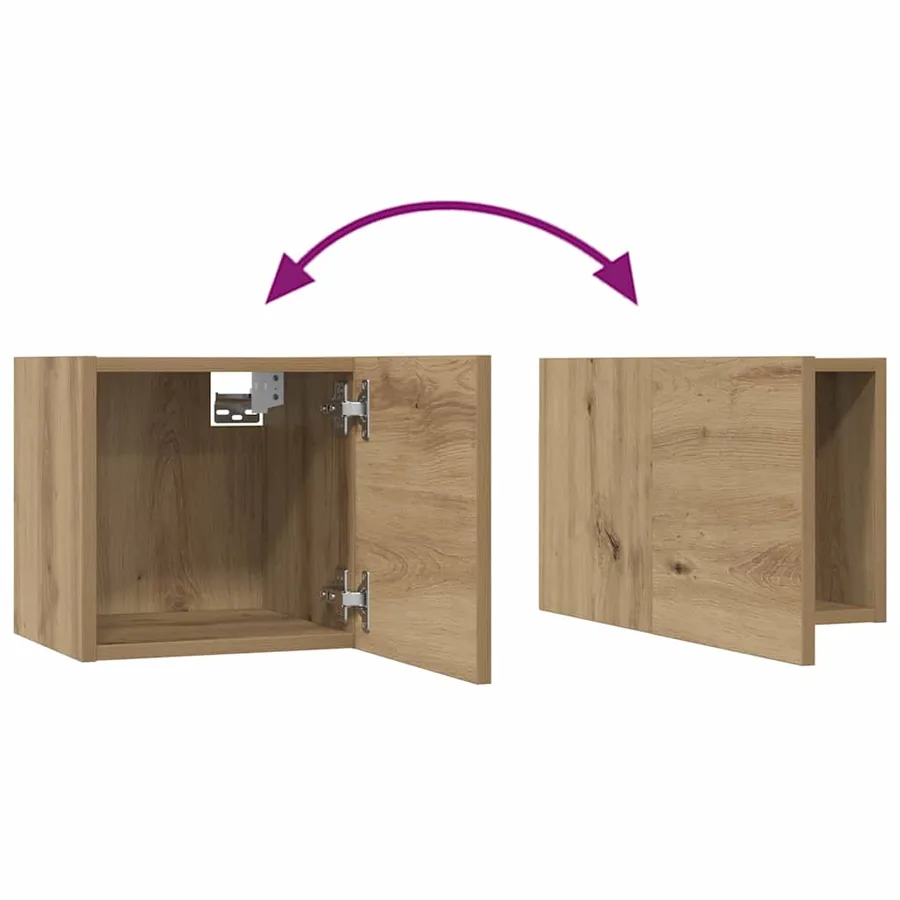 Ensemble meuble TV 8 pcs Chêne artisanal Bois d'ingénierie - 14