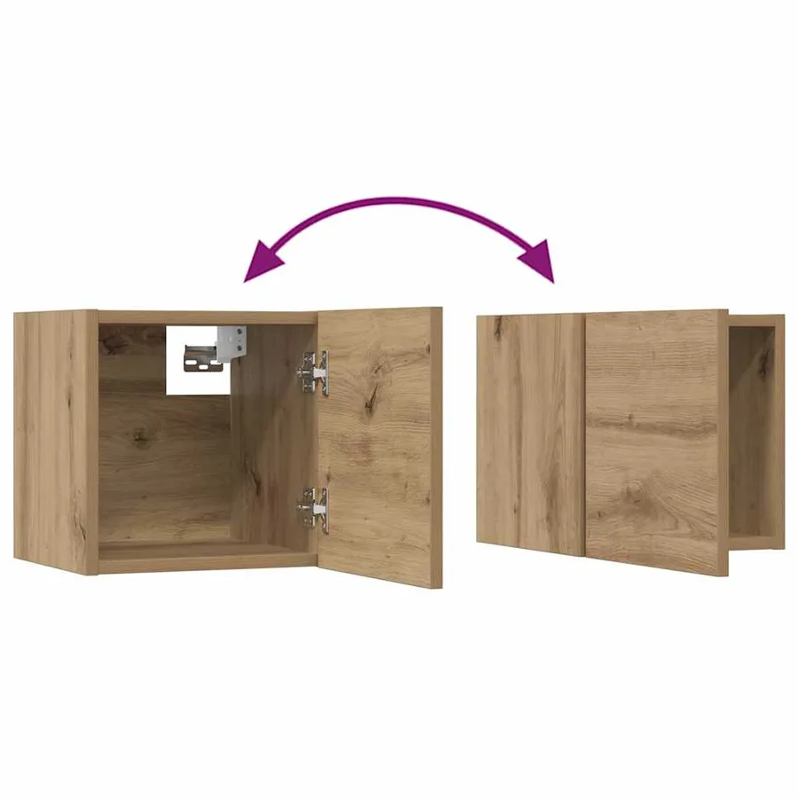Ensemble meuble TV 6 pcs Chêne artisanal Bois d'ingénierie - 13
