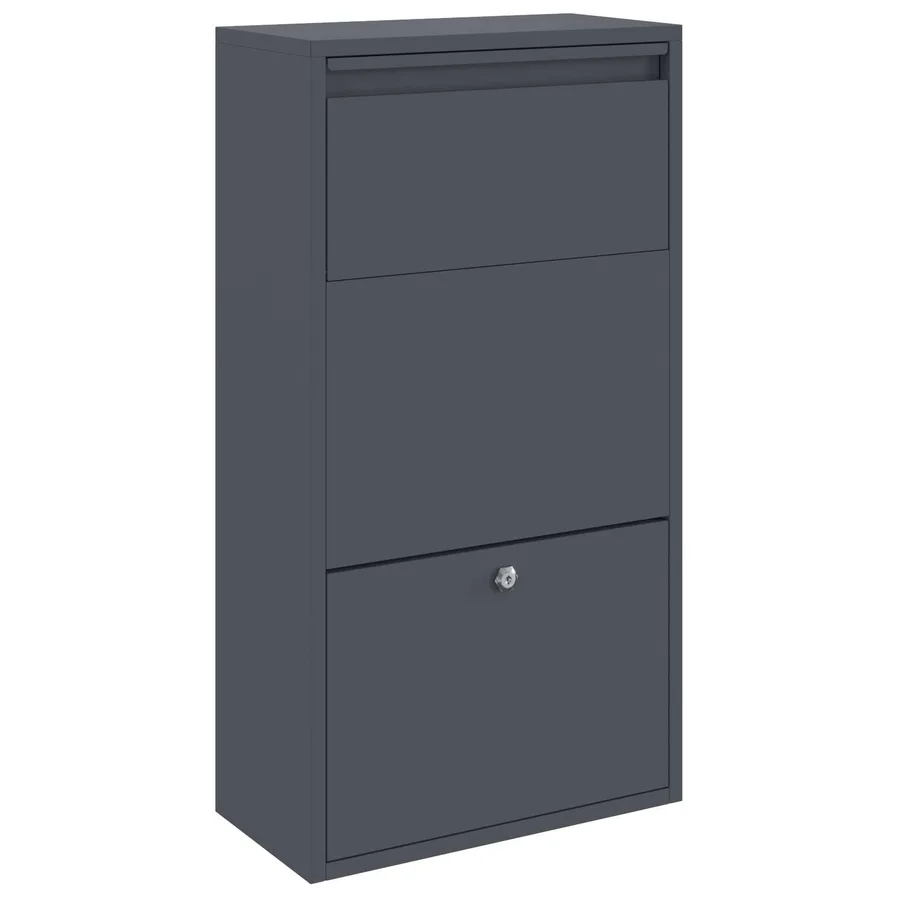 Boîte de dépôt de colis Anthracite 44 x 22 x 82 cm Acier - 2