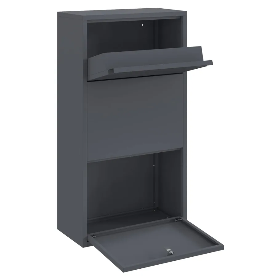 Boîte de dépôt de colis Anthracite 44 x 22 x 82 cm Acier - 4
