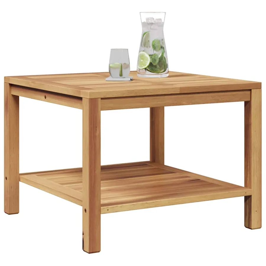 Table basse Marron 60 x 60 x 45 cm Bois de teck massif - 3