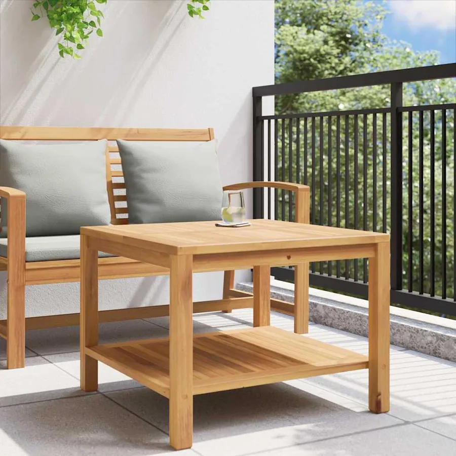 Table basse Marron 60 x 60 x 45 cm Bois de teck massif - 4