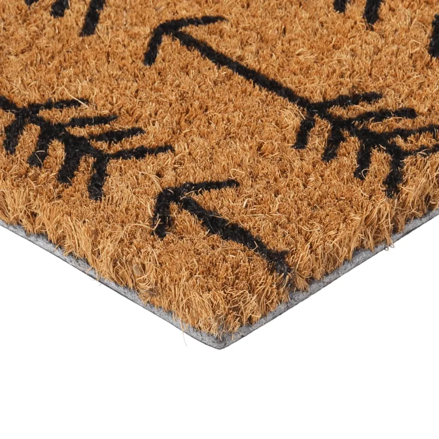 Tapis de porte naturel 45x75 cm fibre de coco touffeté - 3