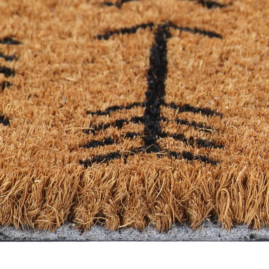 Tapis de porte naturel 45x75 cm fibre de coco touffeté - 4