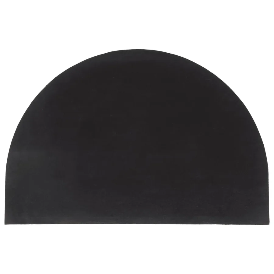 Tapis de porte naturel demi-rond 60x90cm fibre de coco touffeté - 2