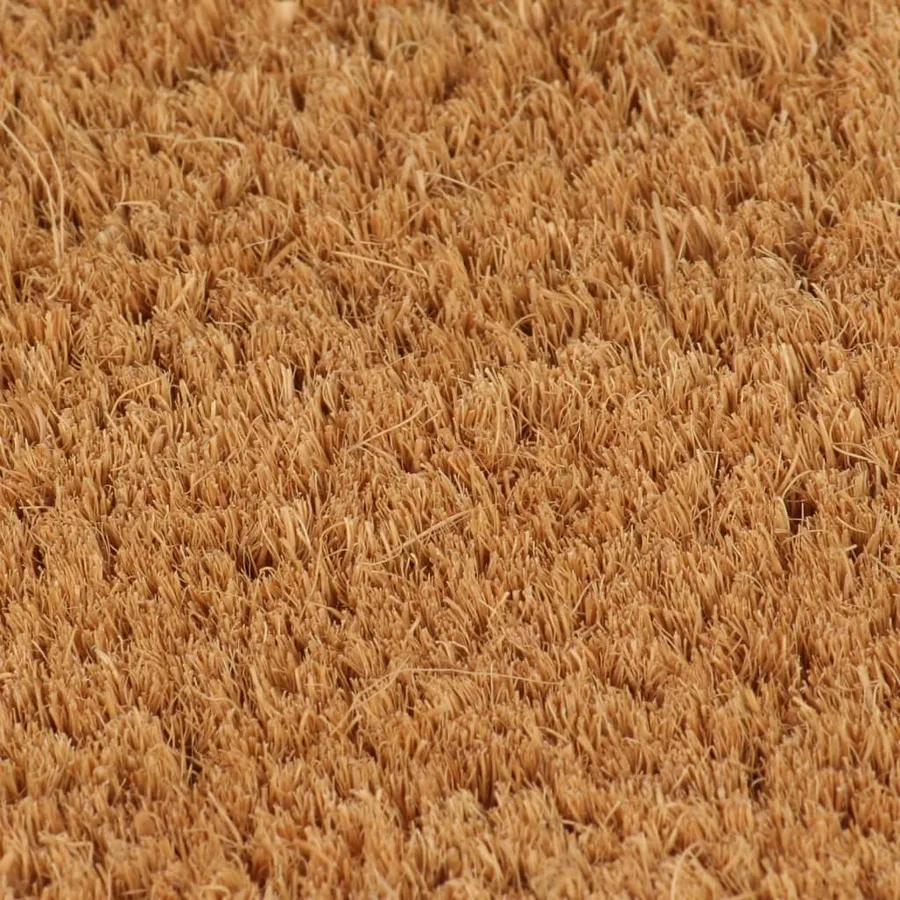 Tapis de porte naturel demi-rond 60x90cm fibre de coco touffeté - 3