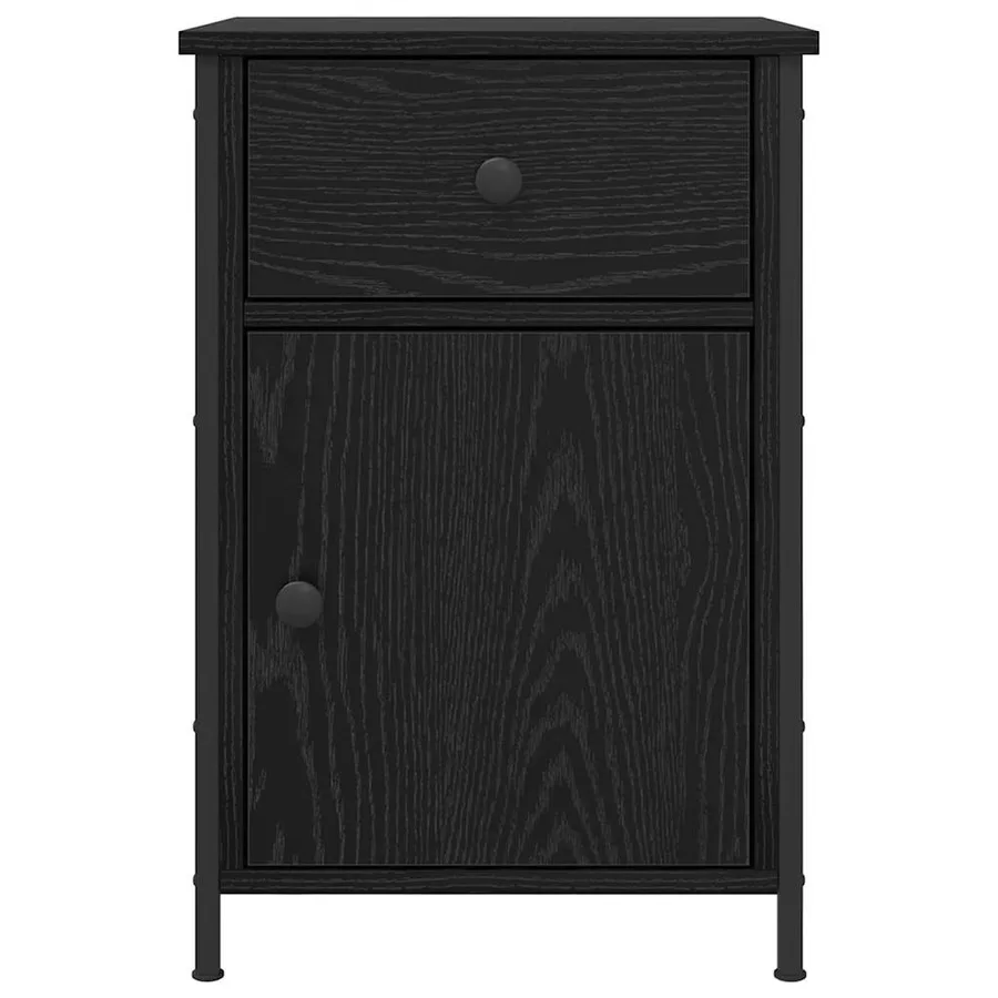 Cabinet de chevet avec tiroir 2 pcs Chêne noir 40 x 42 x 60 cm - 7