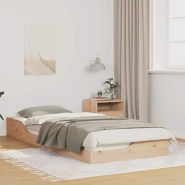 Cadre de lit Marron 100 x 220 cm Pin massif