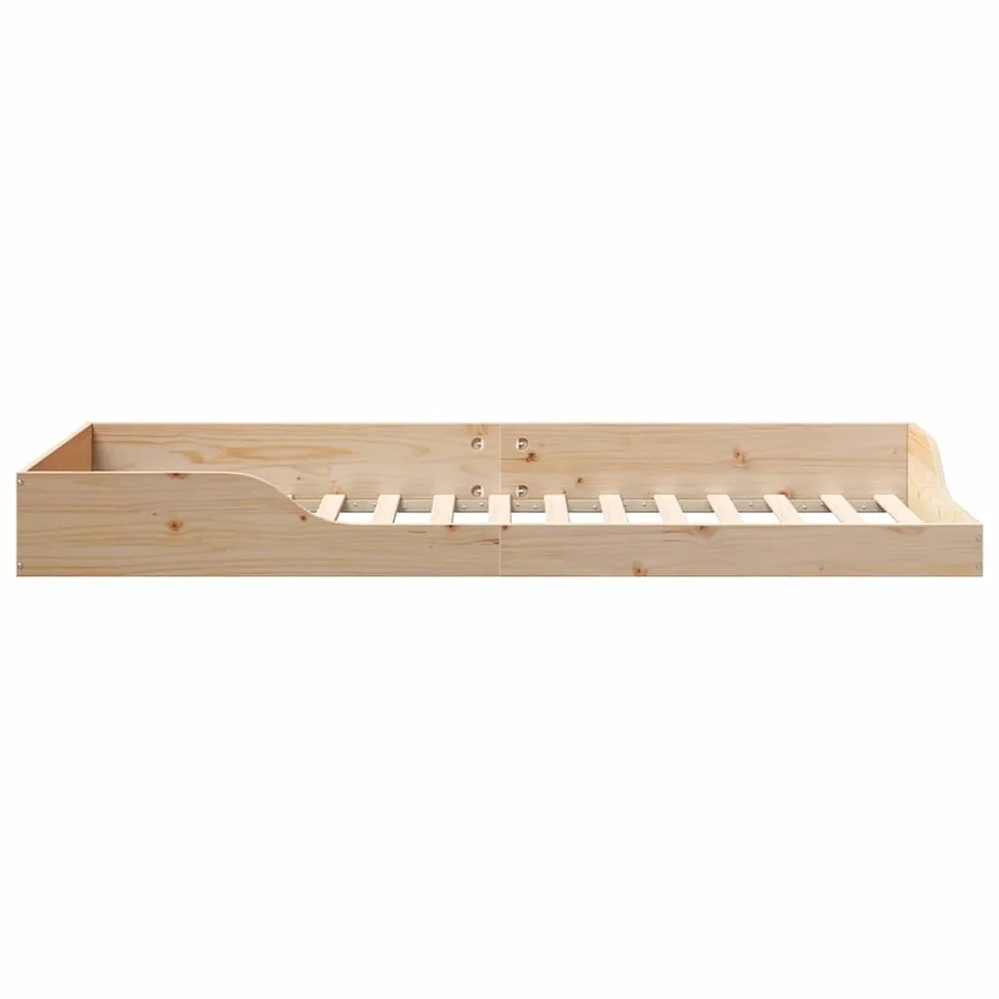 Cadre de lit Marron 100 x 220 cm Pin massif - 6