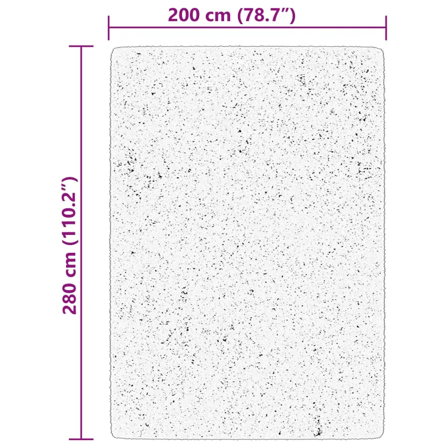 Tapis HUARTE à poils courts doux et lavable beige 200x280 cm - 10
