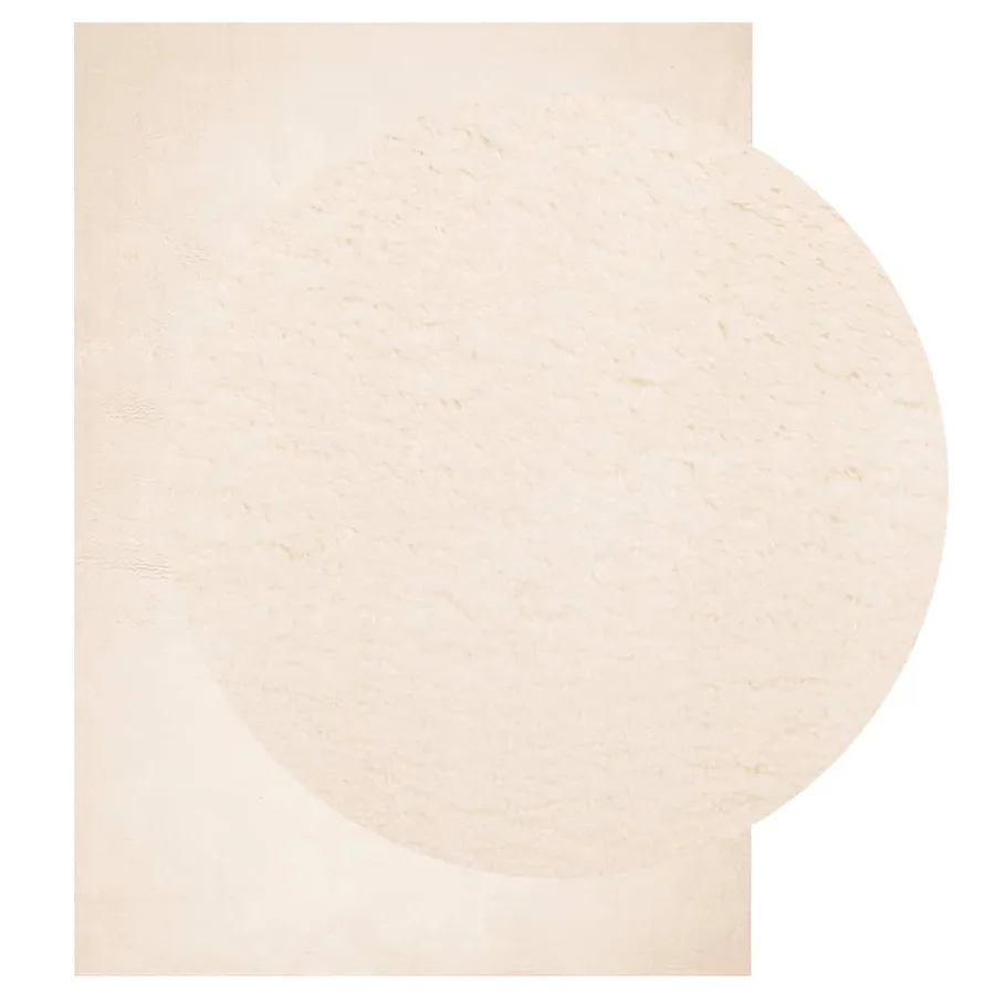 Tapis HUARTE à poils courts doux et lavable beige 240x340 cm - 3