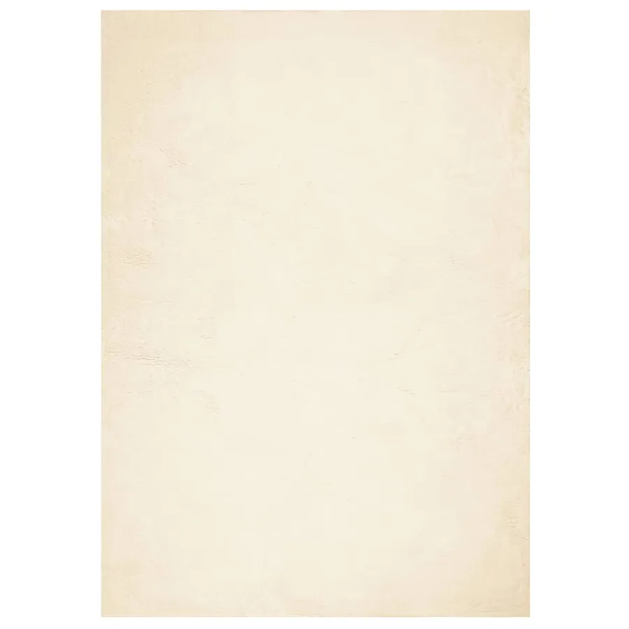 Tapis HUARTE à poils courts doux et lavable crème 140x200 cm - 2