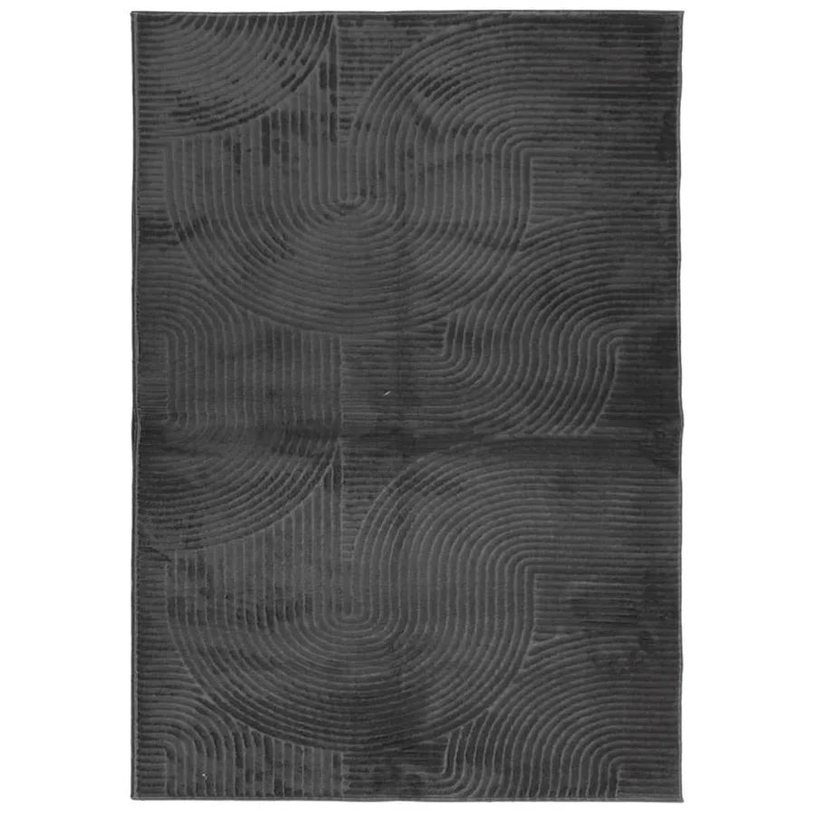 Tapis IZA poils courts style scandinave anthracite 160x230 cm - 2