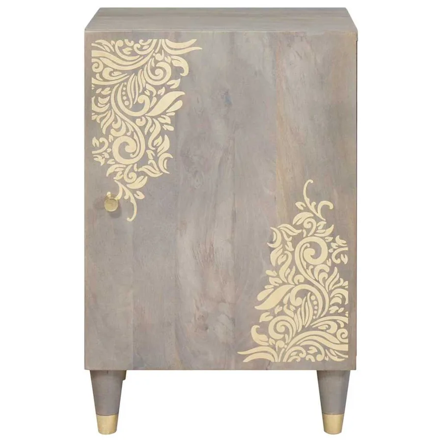 Cabinet de salle de bain avec stockage Gris 38 x 33 x 58 cm - 4
