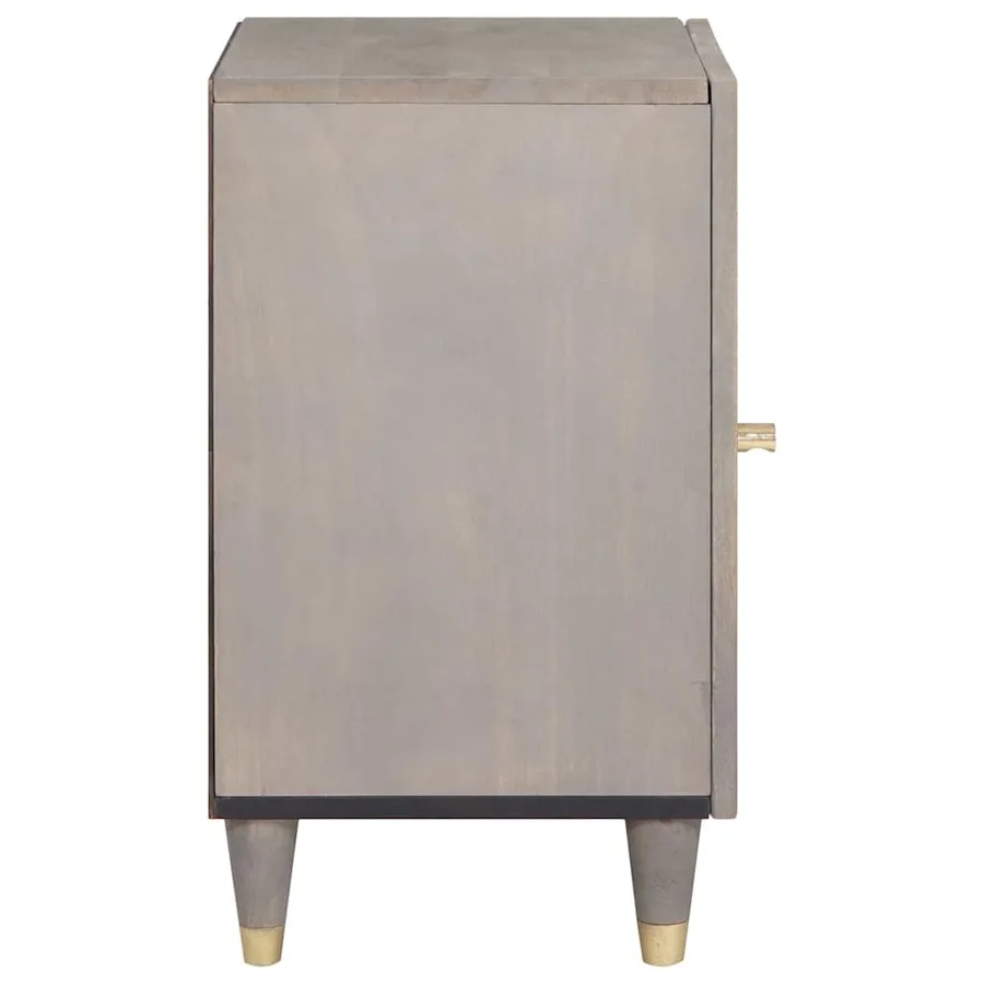 Cabinet de salle de bain avec stockage Gris 38 x 33 x 58 cm - 5