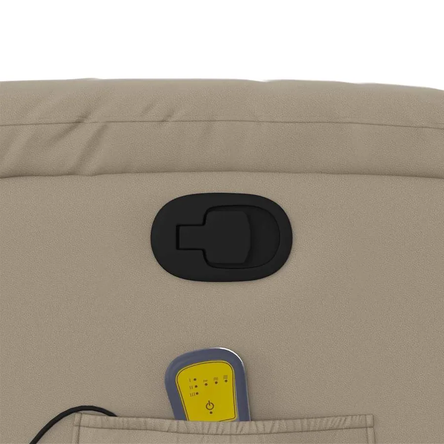 Fauteuil de massage inclinable Cappuccino Similicuir - 10