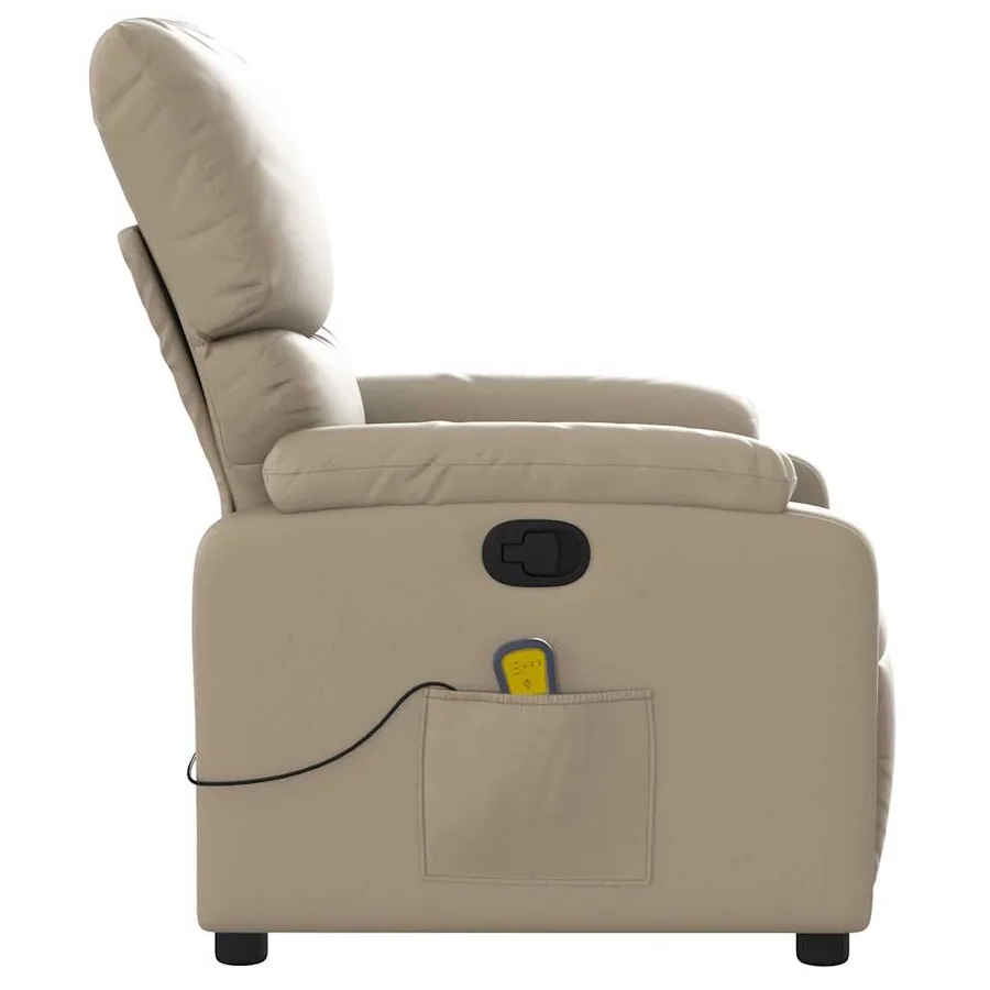 Fauteuil de massage inclinable Cappuccino Similicuir - 5