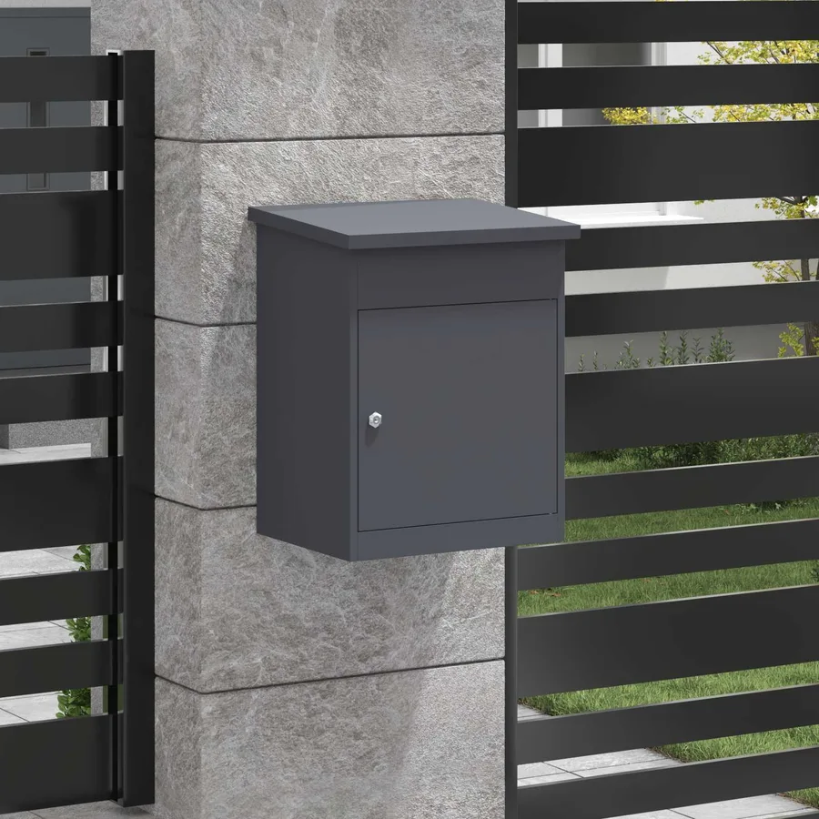 Boîte de dépôt de colis Anthracite 47,5 x 38 x 59 cm Acier - 3