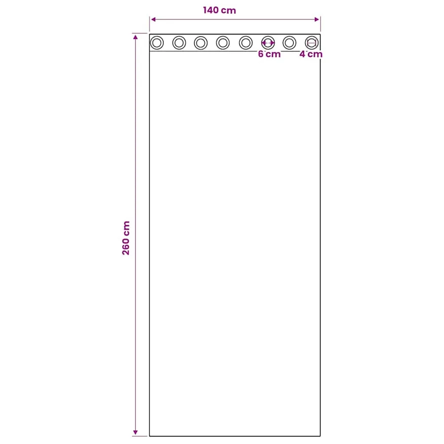 Rideaux occultants avec anneaux 2 pcs Rose bébé 260 x 140 cm - 8