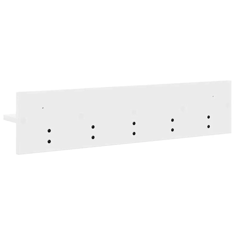 Porte-manteau mural Blanc 80 x 10,5 x 18 cm Bois d'ingénierie - 7