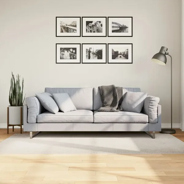 Tapis IZA poils courts style scandinave crème 100x200 cm