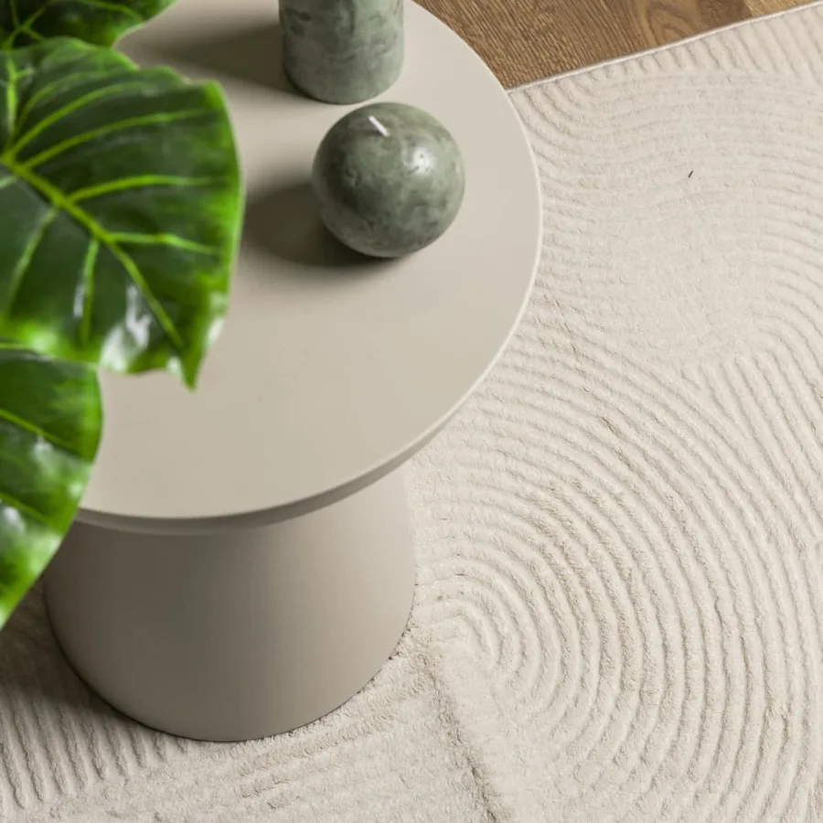 Tapis IZA poils courts style scandinave crème 100x200 cm - 7