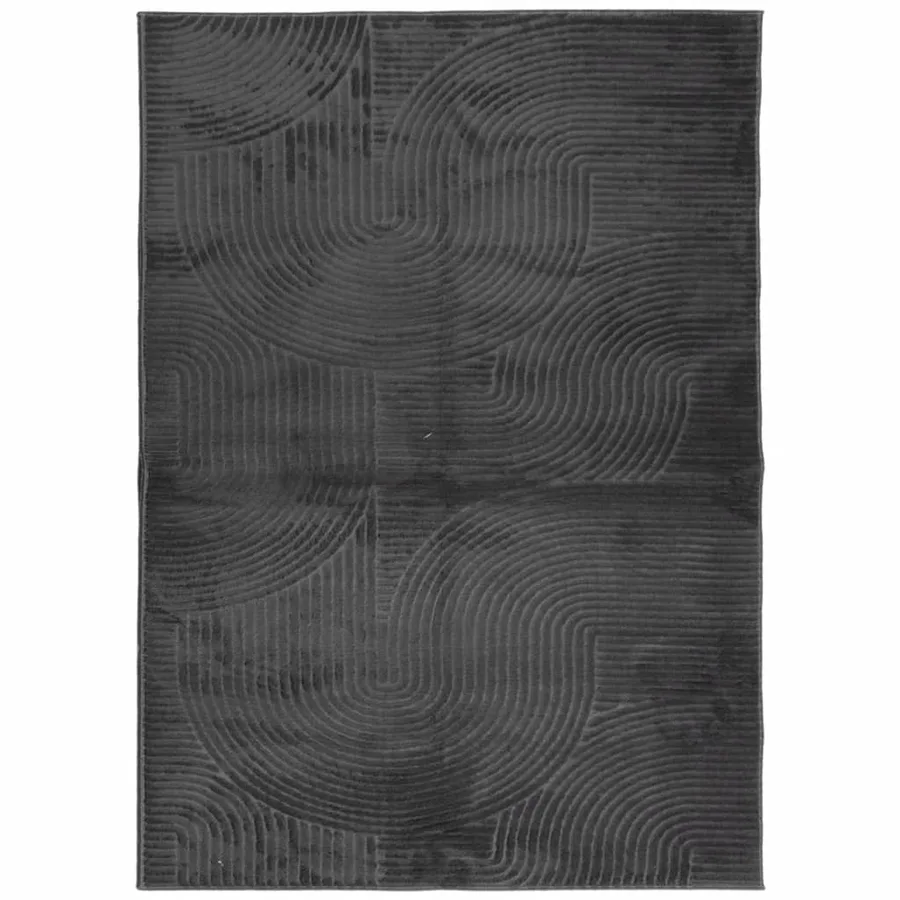 Tapis IZA poils courts style scandinave anthracite 240x340 cm - 2