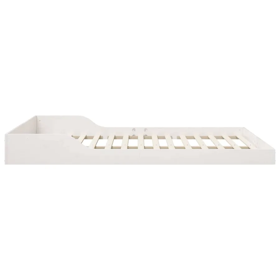 Cadre de lit Blanc 150 x 200 cm Pin massif - 6
