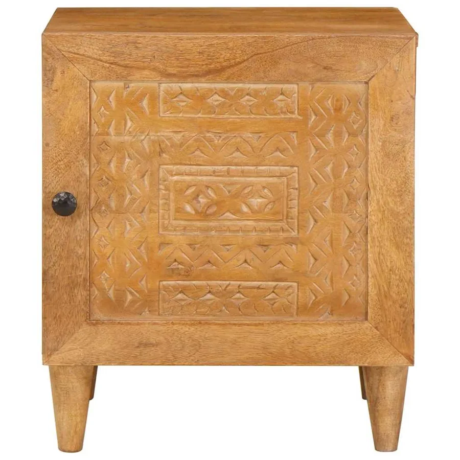 Table de chevet Marron Clair 80 x 50 x 40 cm Bois d'ingénierie - 4