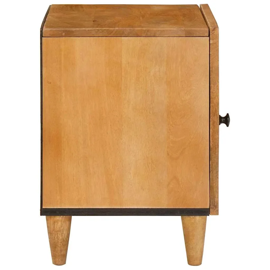 Table de chevet Marron Clair 80 x 50 x 40 cm Bois d'ingénierie - 5