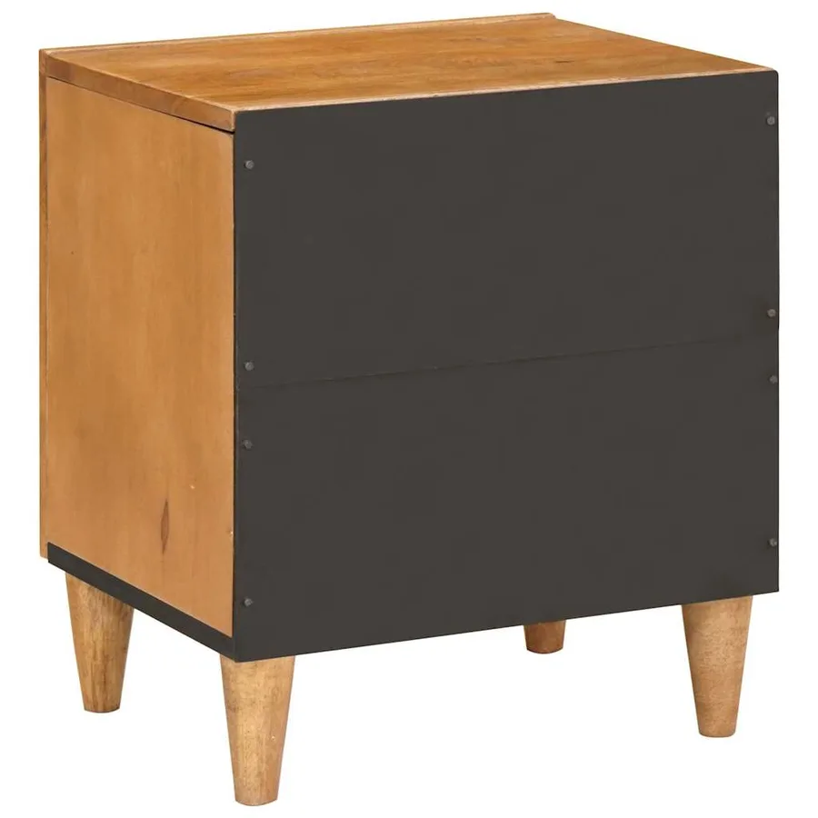 Table de chevet Marron Clair 80 x 50 x 40 cm Bois d'ingénierie - 6