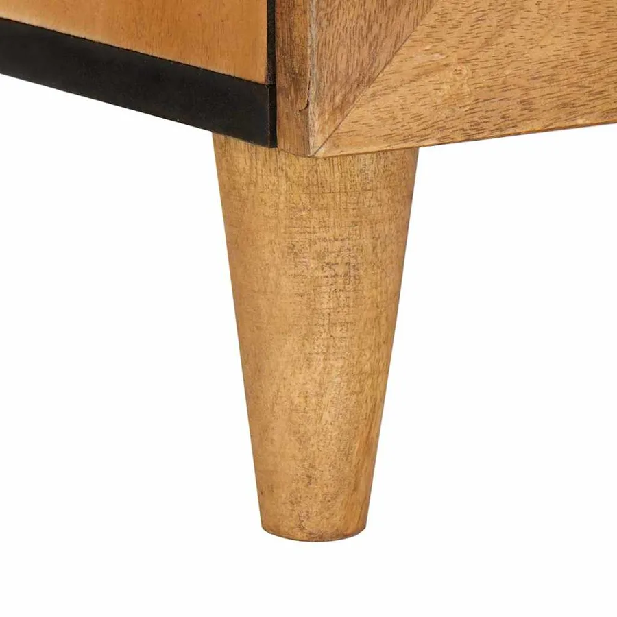 Table de chevet Marron Clair 80 x 50 x 40 cm Bois d'ingénierie - 8