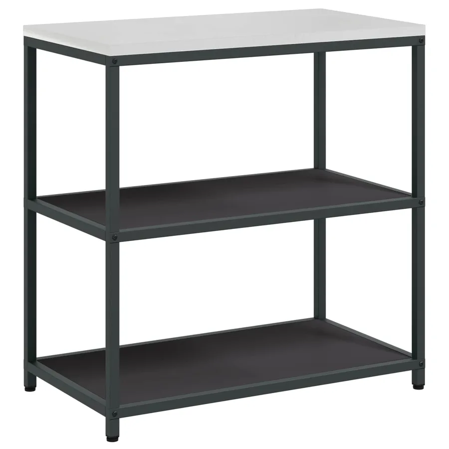 Rangement de cuisine HATTEM Noir 90 x 50 x 92 cm Acier - 2