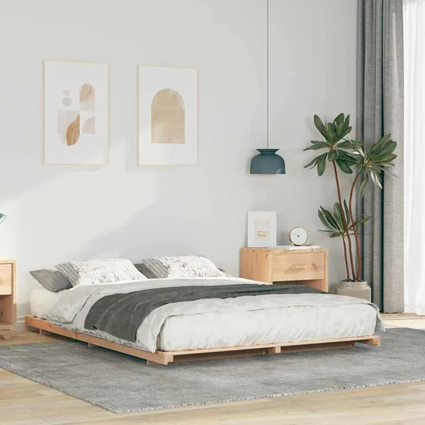 Cadre de lit Marron 160 x 220 cm Pin massif