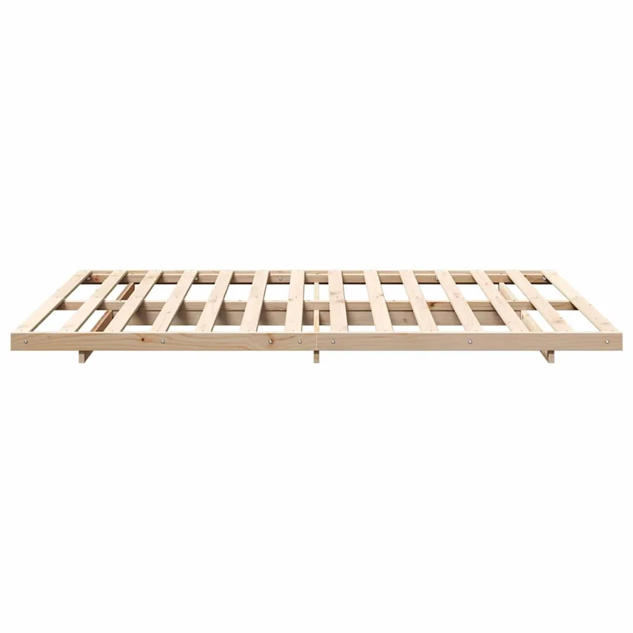 Cadre de lit Marron 160 x 220 cm Pin massif - 6