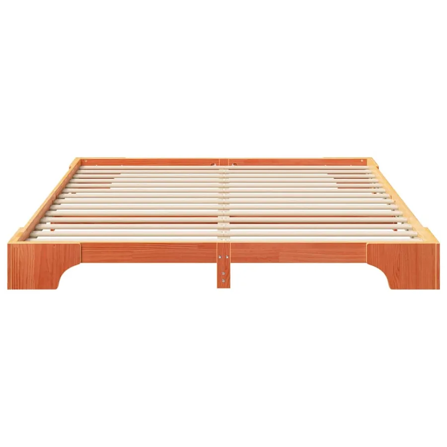 Cadre de lit Marron 180 x 220 cm Pin massif - 4