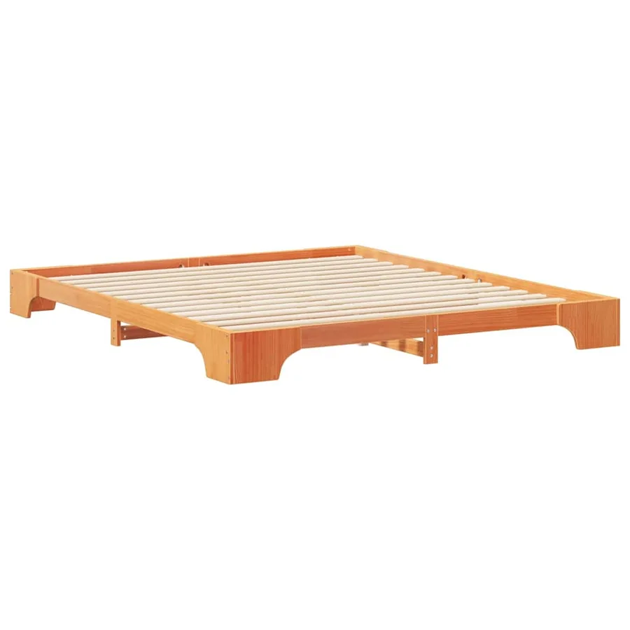 Cadre de lit Marron 180 x 220 cm Pin massif - 6