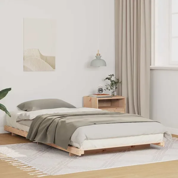 Cadre de lit Marron 100 x 220 cm Pin massif