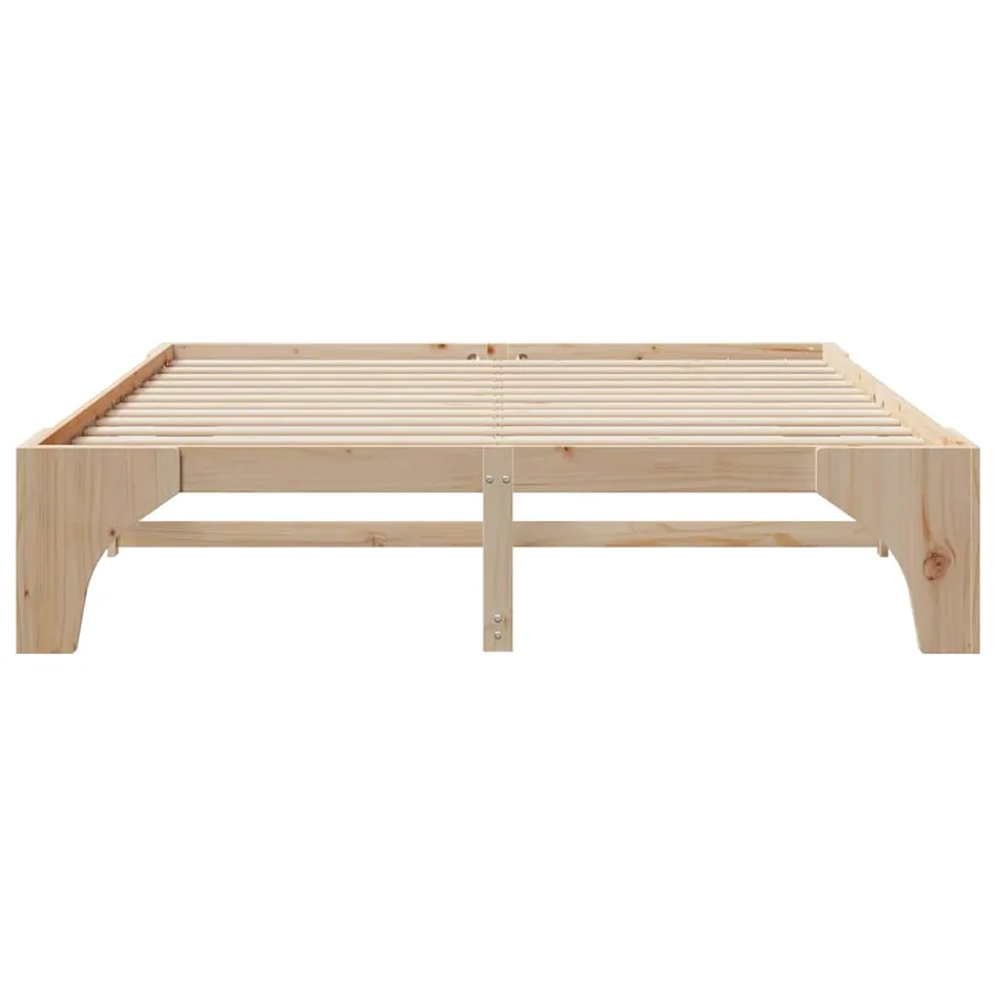 Cadre de lit Marron 180 x 200 cm Pin massif - 5