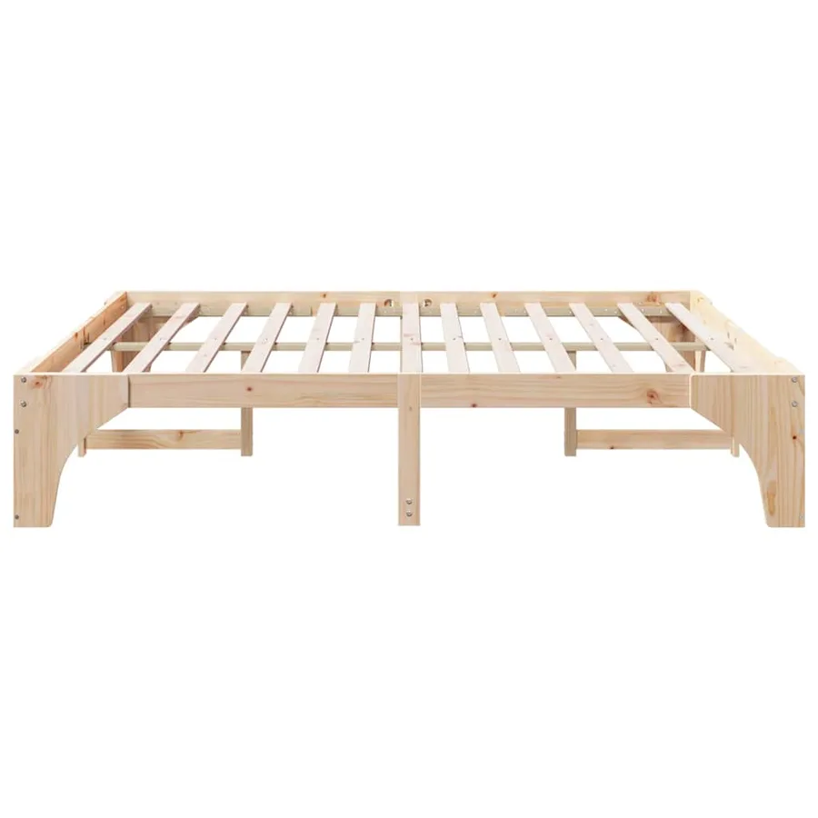 Cadre de lit Marron 180 x 200 cm Pin massif - 6