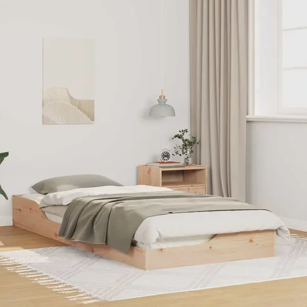 Cadre de lit Marron 90 x 210 cm Pin massif