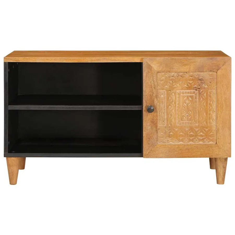 Unites TV Marron Clair 80 x 33 x 46 cm Bois d'ingénierie - 3