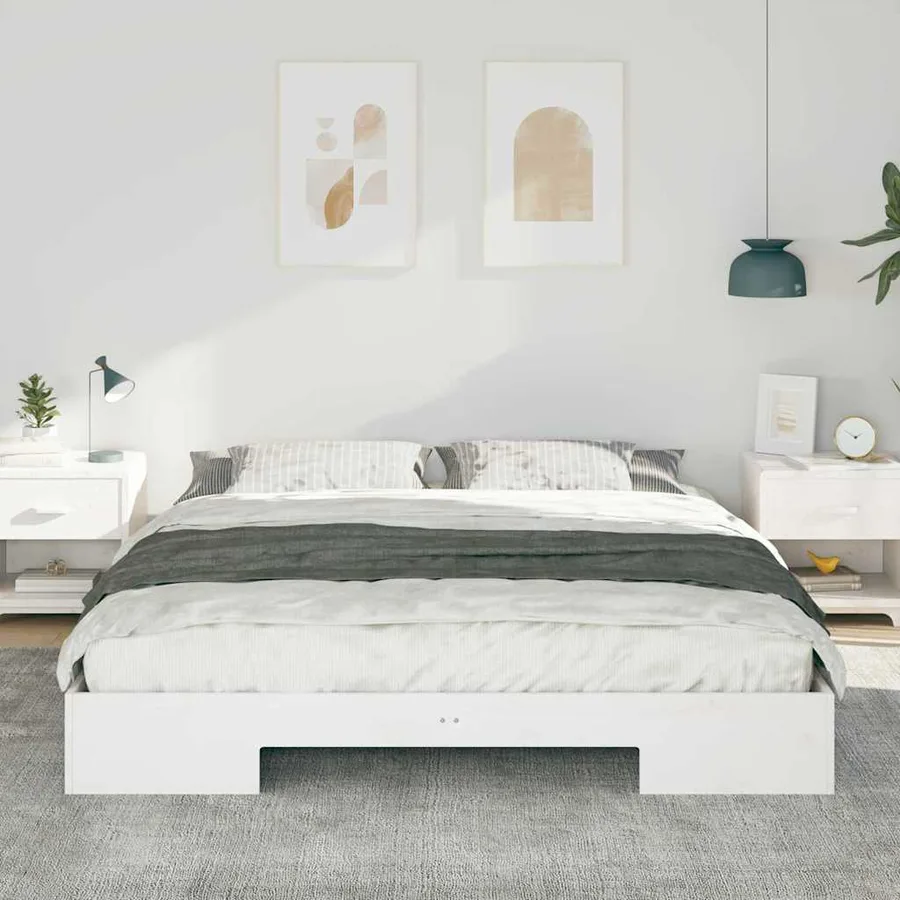 Cadre de lit Blanc 180 x 200 cm - 3