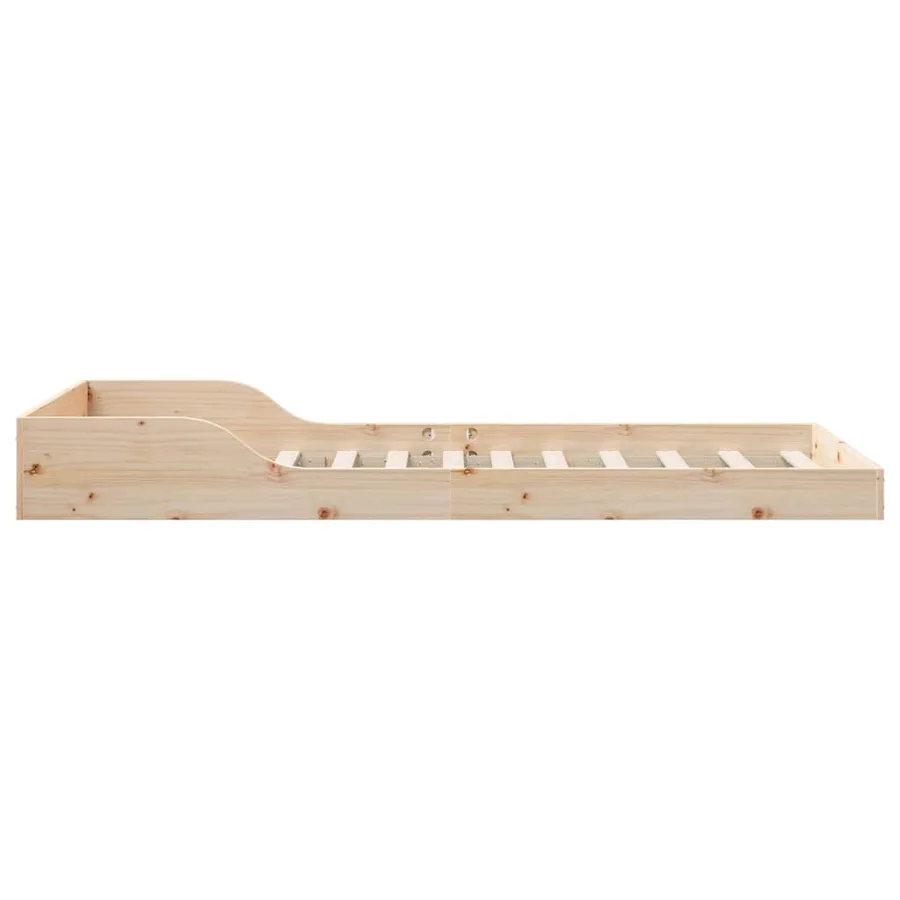 Cadre de lit Naturel 100 x 220 cm Pin massif - 7