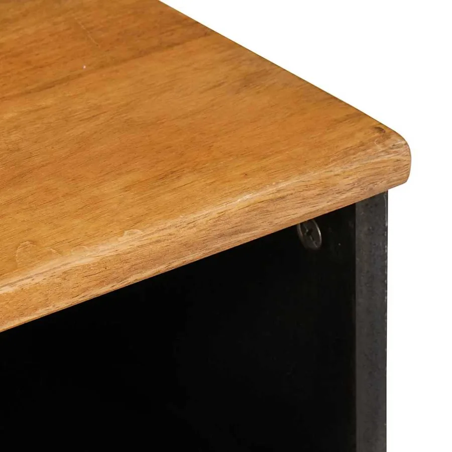 Meuble TV avec tiroir 80 x 33 x 46 cm Bois de mangue massif - 6