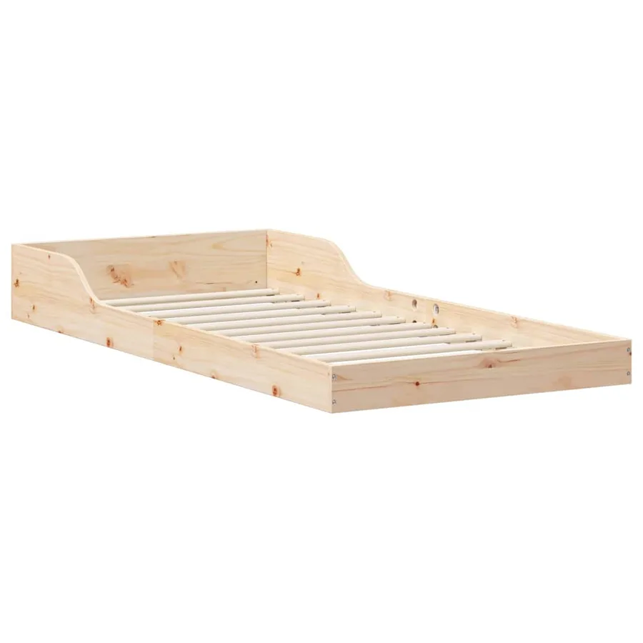 Cadre de lit Naturel 80 x 220 cm Pin massif - 5