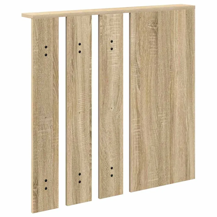Porte-manteau mural avec étagère Chêne sonoma 84 x 10 x 80 cm - 7